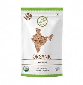 Orgabite Organic Red Poha   Pack  500 grams